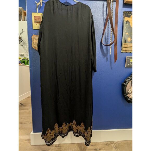 Sz 3/4 Torrid Floor Length Sequin Duster Kimono - GORGEOUS! - Picture 2 of 7